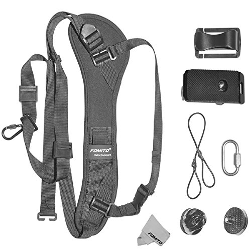 fomito Rapide pour Les épaules écharpe de Approche de Sangle de Repassage pour Appareil Photo Canon Nikon Sony DSLR SLR DV