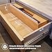 Libreshine 18 Inch Butcher Paper Dispenser with Cutter | Heavy-Duty Holder for Plastic Wrap, Foil, Freezer Paper & Kraft Rolls | Wall/Tabletop Bamboo Organizer | Kitchen, Crafting, Commercial Use