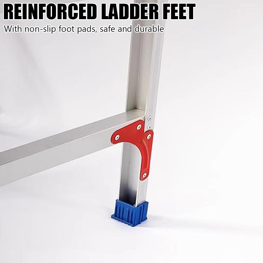 Heavy-Du - Scaletta pieghevole in alluminio leggero, sgabello regolabile per pittura, cartongesso e costruzione, banco da lavoro industriale portatile da 76 cm