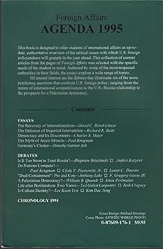 Paperback Foreign Affairs Agenda 1995: Critical Issues in Foreign Policy Book