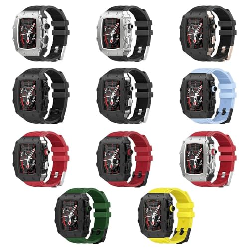 Accesorios de repuesto para reloj Apple Watch con carcasa metálica antichoque 7