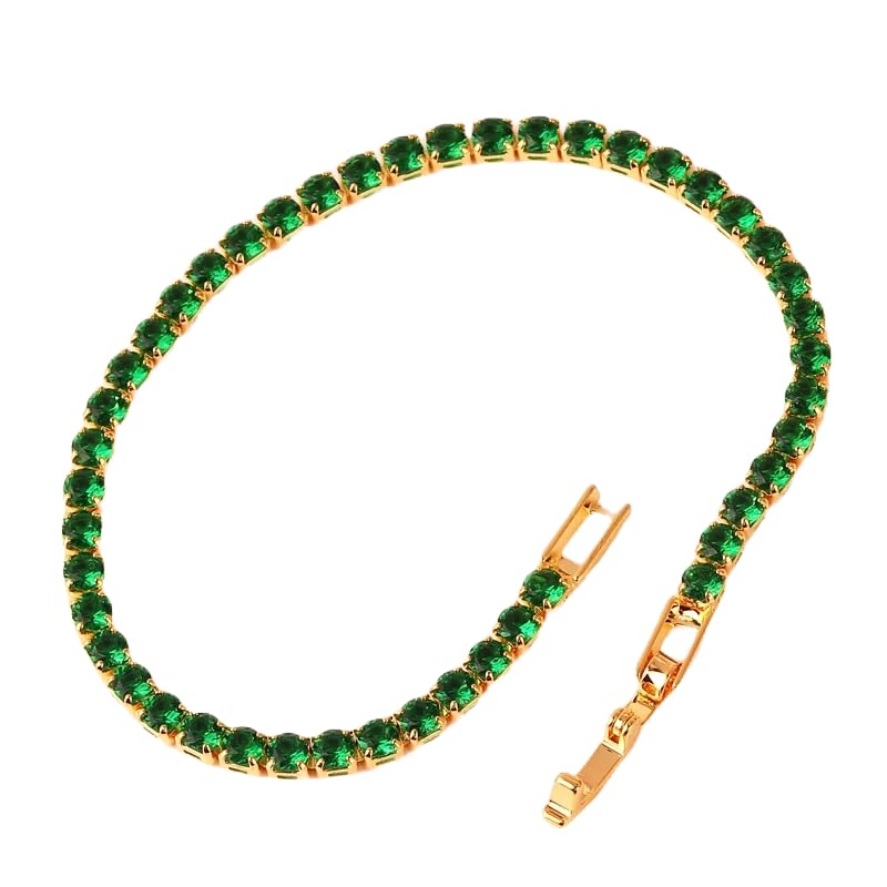 Purple Secret Ashley Emerald Green Tennis Bracelet For Women, Faux Emerald studded tennis bracelet, Gift for Girlfriend, Birthday Gift for Women, Gift For Sister (B0D8TLW51K) Amazon Price History, Amazon Price Tracker