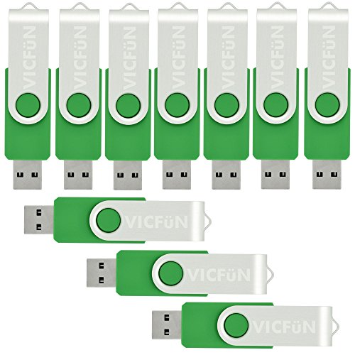 Clé USB 8 Go pivotante verte pour résoudre le manque d'espace de stockage