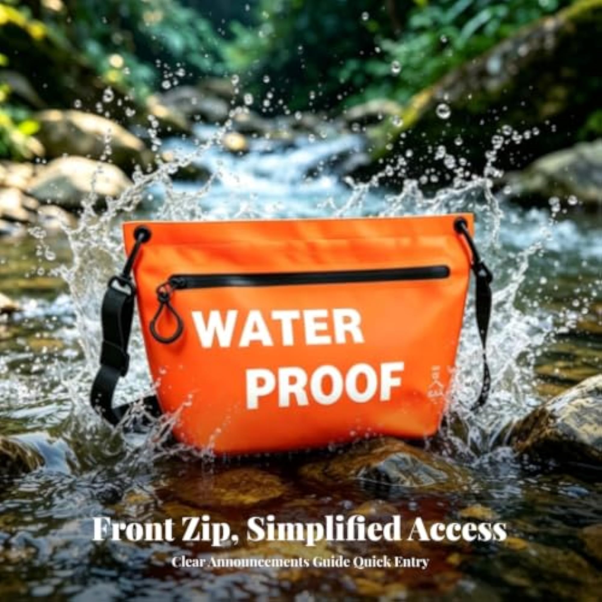 Water-Resistant Waterproof Bag with Shoulder Strap