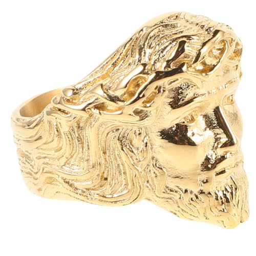 KESYOO Sacred Heart of Jesus Ring Men's Stainless Steel Religious Jewelry Ring Gothic Style Size 12