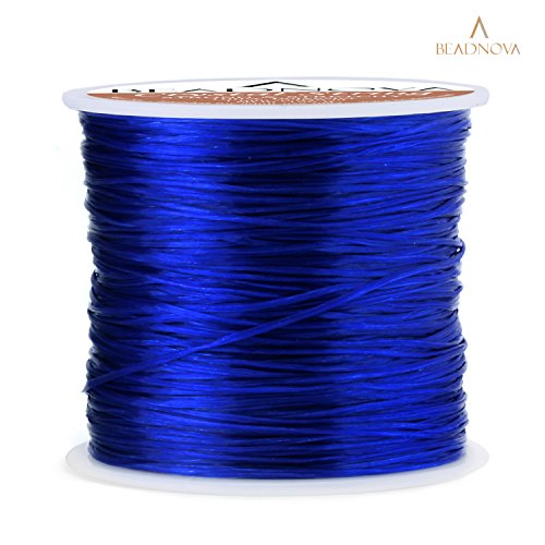 image for BEADNOVA 1mm Elastic Stretch Crystal String Cord for Jewelry Making Br