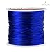 BEADNOVA 1mm Elastic Stretch Crystal String Cord for Jewelry Making Bracelet Beading Thread 60m/roll (Blue)