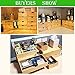 Bamboo Desk Organizer with Drawers Small Desktop Drawers for Countertop Mini Tabletop Storage Container with Drawer for Home Office No Assembly Required