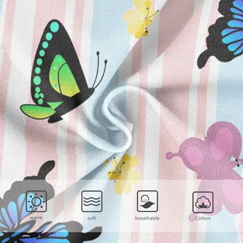 Girls' Underpants Kids Cotton Underwear Panties Briefs For Girl Age 2-8 Years Colorful Butterfly Pattern3