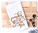 Handmade Pumpkin Spice and Everything Nice Kitchen Towel - 100% Cotton Fall Towel - 28x28 Inch Perfect for Chef-Housewarming Pumpkin Birthday Gift (Pumpkin Spice and Everything Nice)
