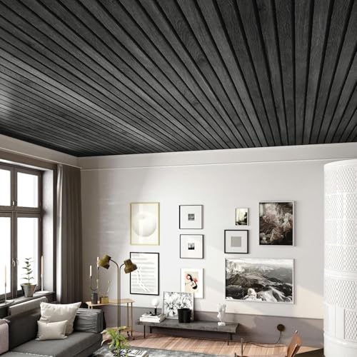 Papier peint à lattes en bois imperméable pour rénover