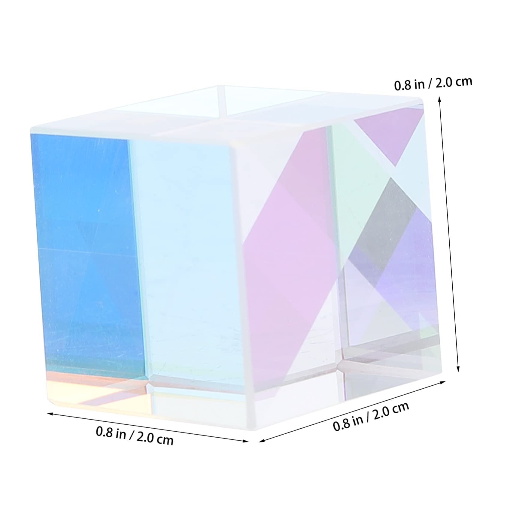 KONTONTY Optical Glass Crystal Physical Prism Square Large Prism for Home Decoration Photo Shooting Assistant