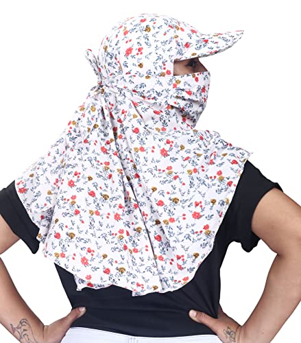 Image of Kavach Ready-to-wear Printed Fashionable full face covering comfortable soft Mask Scarf for pollution sun dust heat protection in summer