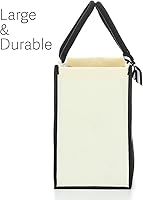 Vista 4 de Bolsa de mano de regalo para mujer, bolsa de lona impermeable, bolsa de playa, regalos divertidos de cumpleaños para niñas bailarinas amantes