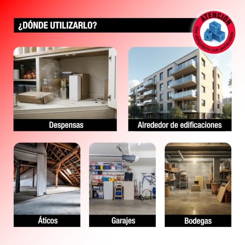 Miniatura 5 de Protect Home atrayente de ratas y ratones, en formato de bloque de Alta eficacia y atracción, Zonas humedas, Ratas y Ratones