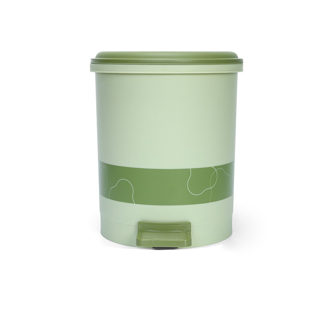 Portable Living Room Foot Trash can Plastic Non-Slip Detachable Inner Barrel Kitchen Trash can 9.6L Can Recycler (Color : D) (B)
