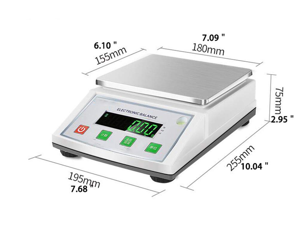 Bilancia analitica digitale da laboratorio da 0,01 g, bilancia elettronica, bilancia da laboratorio, bilancia di precisione, bilancia per laboratorio, gioielli, oro (spina 220 V UE/UK/AU, 50 HZ, MAX