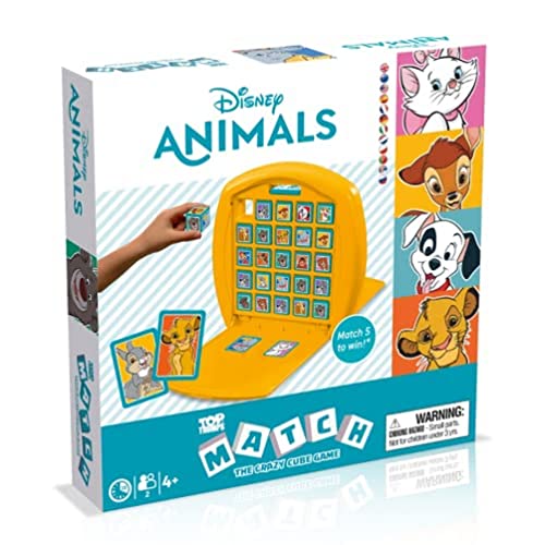 Top Trumps, Match Disney Animals, Juego de Mesa, Conecta en línea 5 de los animales de Disney como...