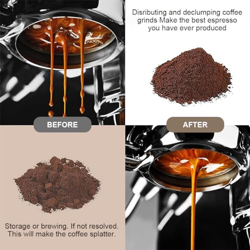 Image of Supvox 51mm Espresso Tamper & Coffee Distributor 2in1 Coffee Ground Tamper