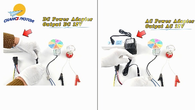 CHANCS TYC-40 AC 12V Fiber Optic Color Wheel Motor CW/CCW 35mm