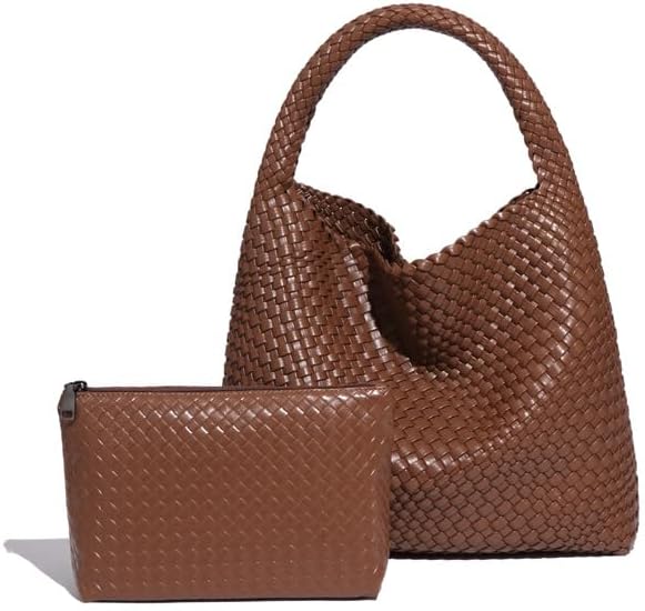 Large capacity handmade woven women's bag hand carry casual versatile underarm bag 1pc