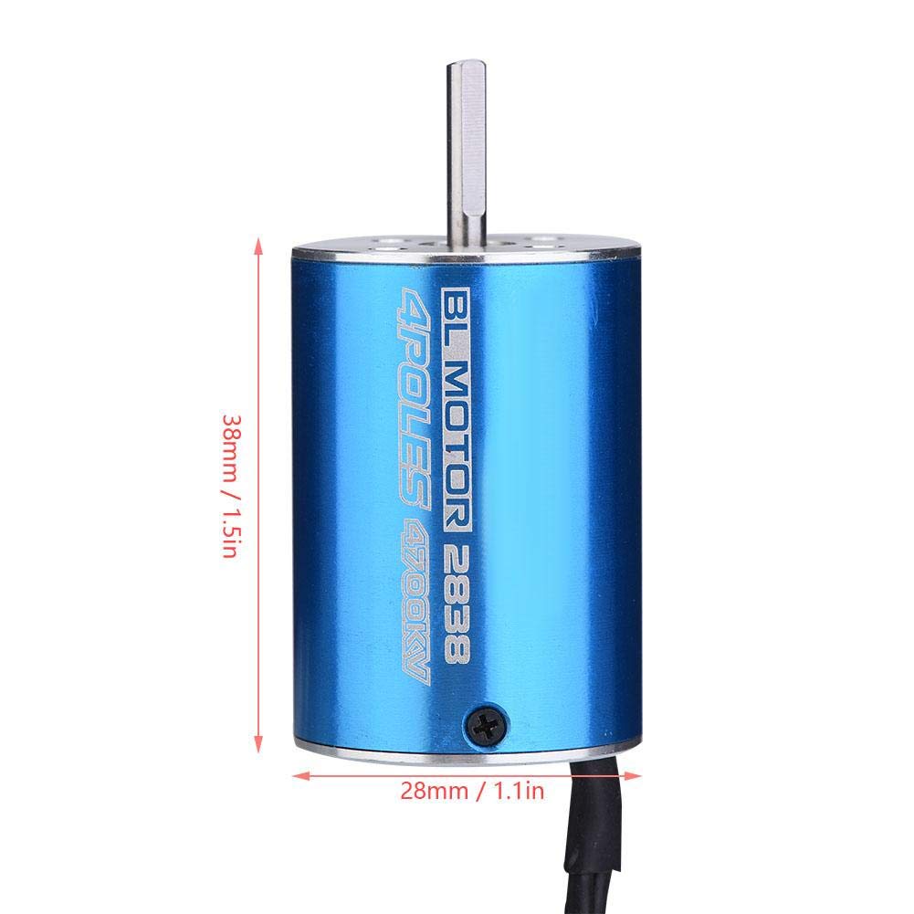 Motor sin Escobillas de Alta Potencia, Rendimiento Optimizado, Motor RC sin Escobillas, Accesorio para 1/12 y 1/14 Coches RC, para Modelos RC, DIY, Personalización y Modificaciones