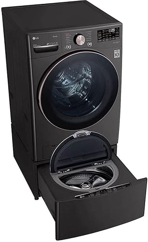 Miniatura 4 de LG WM4000HBA Lavadora inteligente de carga frontal de 4.5 pies cúbicos, máquina de lavandería de alta eficiencia con conectividad Wi-Fi, acero negro