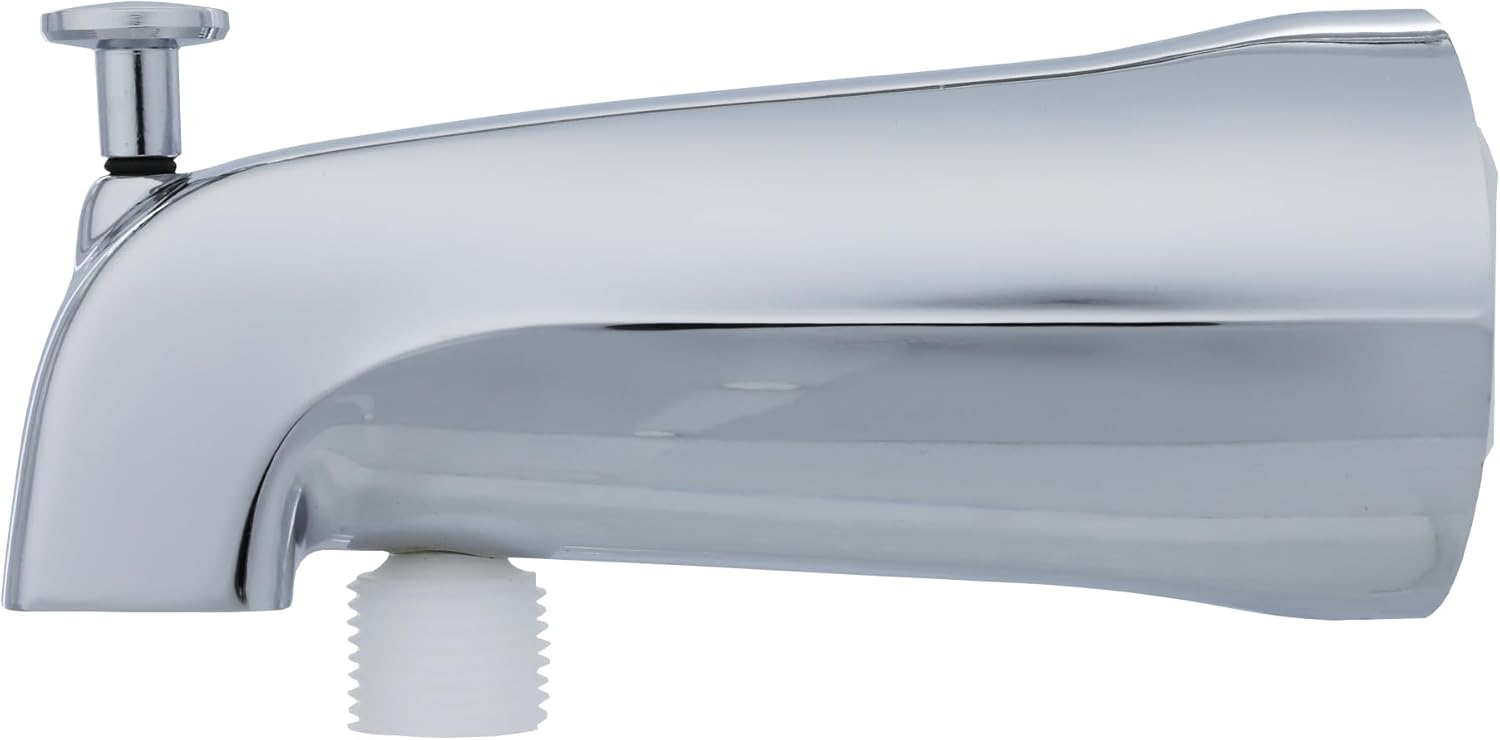 DANCO Diverter in Chrome 89266 Universal Tub Spout with Handheld Shower Fitting, Pack of 1