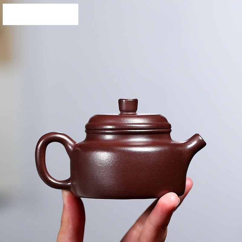 Teiere Teiere in Argilla Viola retrò da 110 ml Teiere Fatte a Mano Bollitore Zisha Set da tè Articoli for Bicchieri Forniture for tè Artigianali Caffettiera Teiera