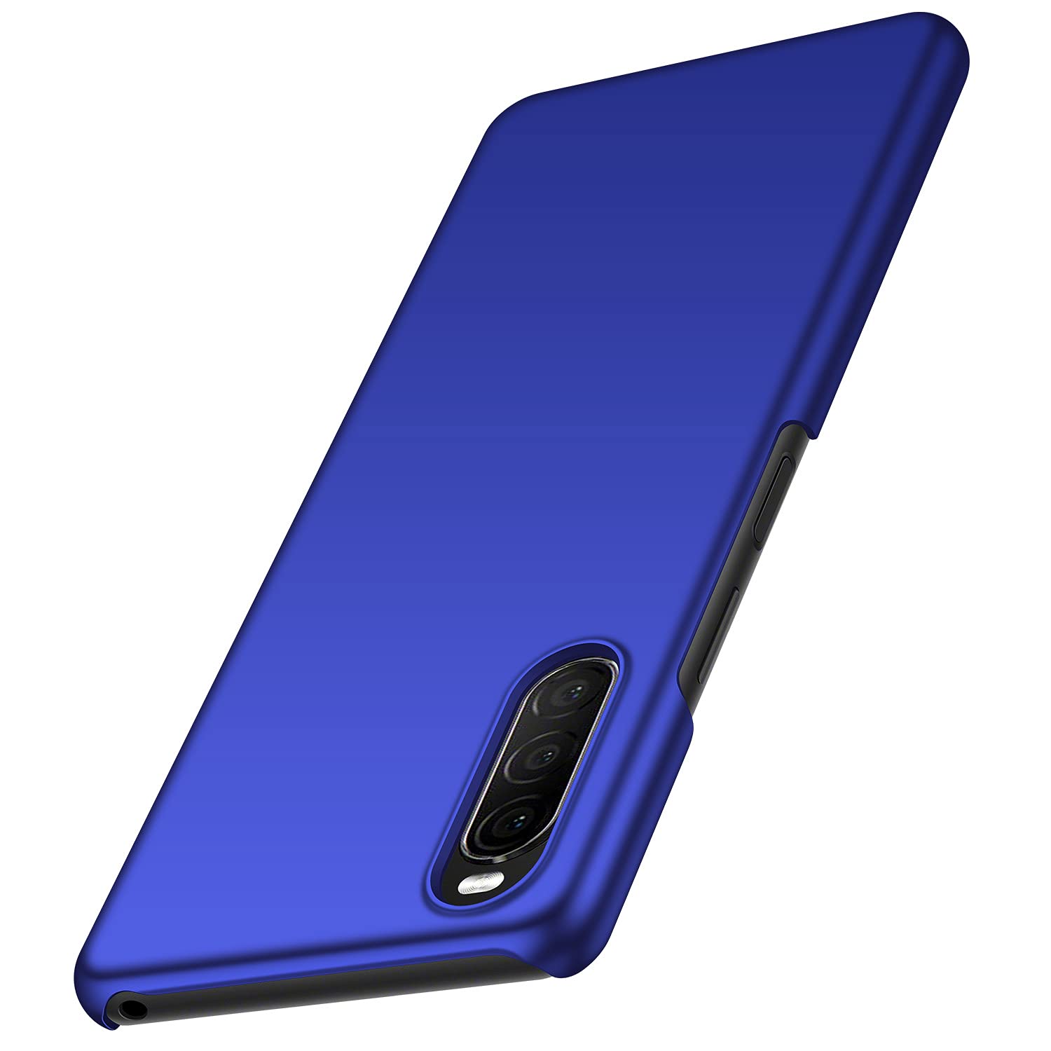 GOGODOGCompatible with Sony Xperia 10 II Case Full Cover Ultra Thin Matte Anti Slip Scratch Resistant Back Shell (Blue)