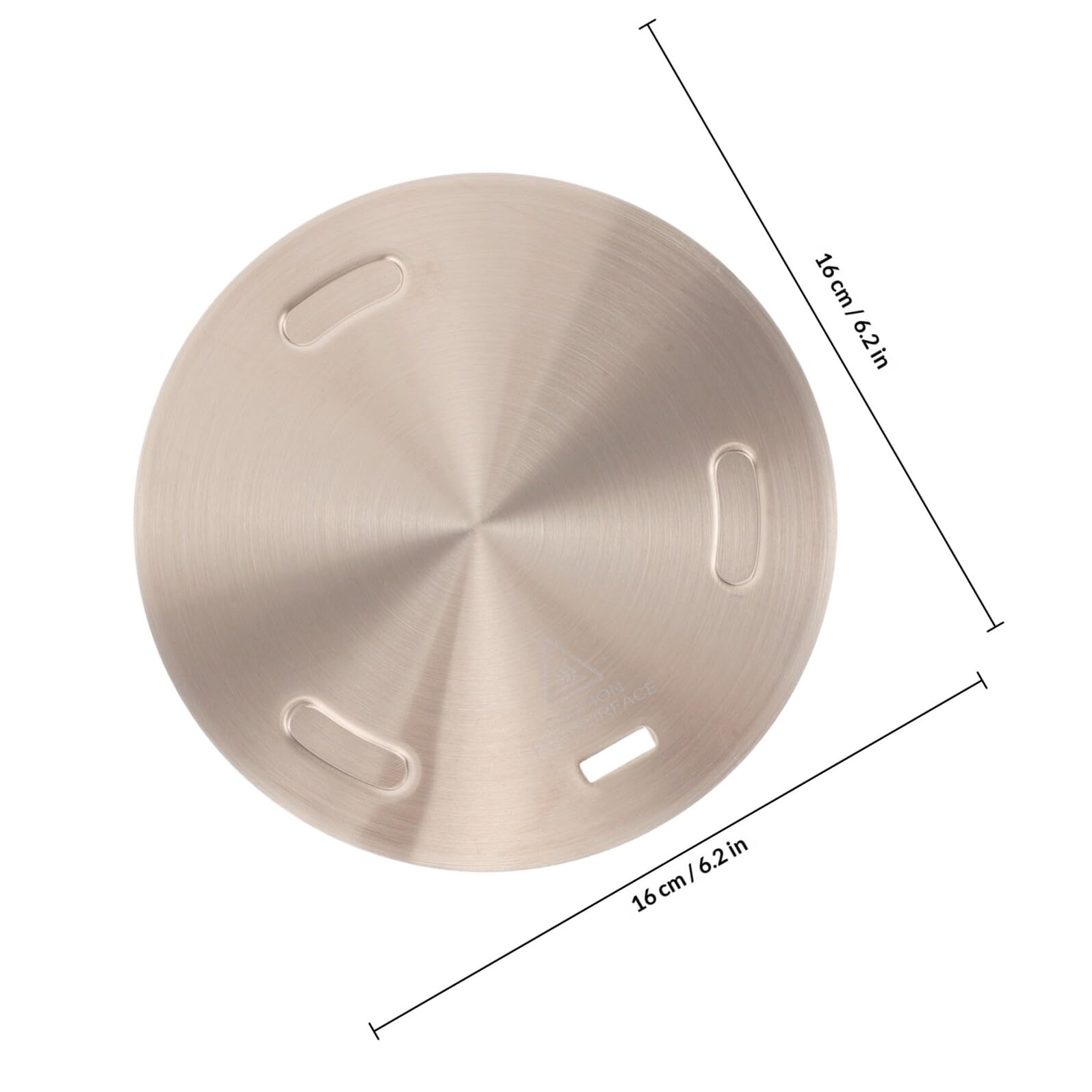 Placa Difusora de Calor de Acero Inoxidable de 16 Cm, Anillo Adaptador para Estufa de Gas y Eléctrica, Convertidor para Cocinar Uniformemente en Ollas y Cafeteras, Accesorio