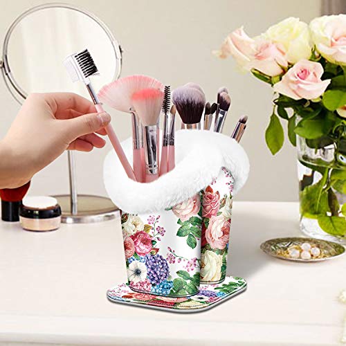 Image of FINTIE Plush Lined Double Eyeglasses Holder with Magnetic Base, Glasses Stand Case Organizer for Desk, Nightstand, Office