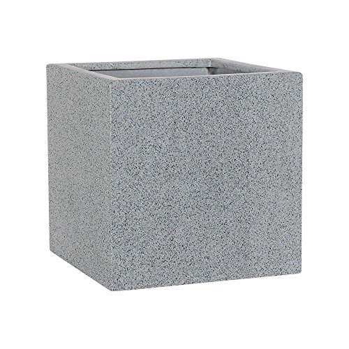 Preisvergleich Produktbild Esteras Blumenkübel Pflanzenkübel Übertöpfe Pflanzgefäße "Arnhem" Grey, 47x47x47cm