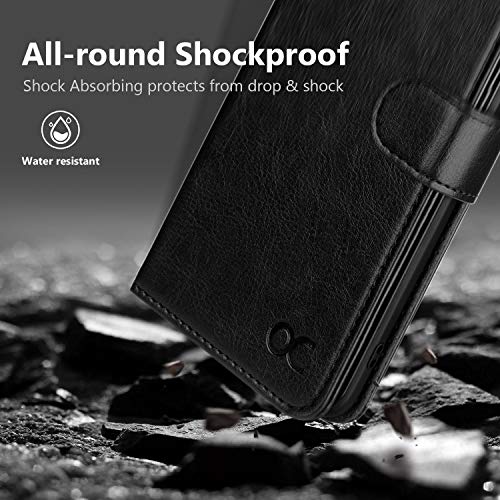 Ocase Samsung Galaxy S9 Plus Case, S9 Plus Wallet Case [Tpu Shockproof Interior Protective Case] [Card Slot] [Kickstand] [Magnetic Closure] Leather Flip Case For Samsung Galaxy S9 Plus (Black) #TOP5