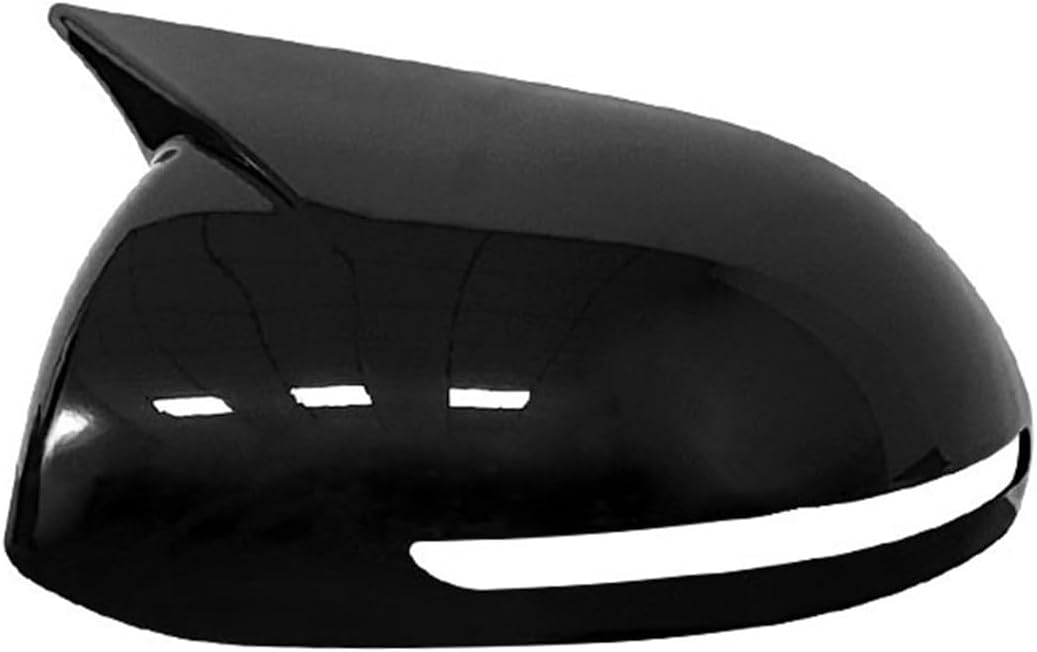 Fit for Kia K2 Pegas 2011-2015 Rear Mirror Cover Mirror Shell Rearview Wing Mirror Cap with Painted Color Mirror with Lamp 1PCS Rearview Mirror Cover (Color : with lam Black)