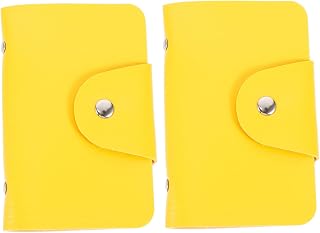 minkissy Bolsa De Almacenamiento De Uñas Con Diseño De Botón A Presión 20 Ranuras Color Amarillo Para Estampación De Uñas