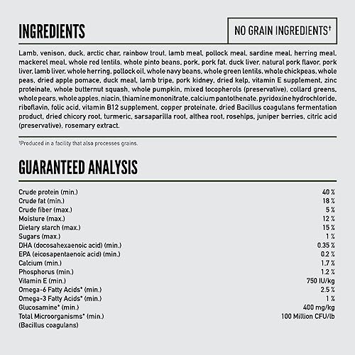 ORIJEN Grain Free Poultry Free High Protein Dry Dog Food Tundra Recipe 23.5lb Bag