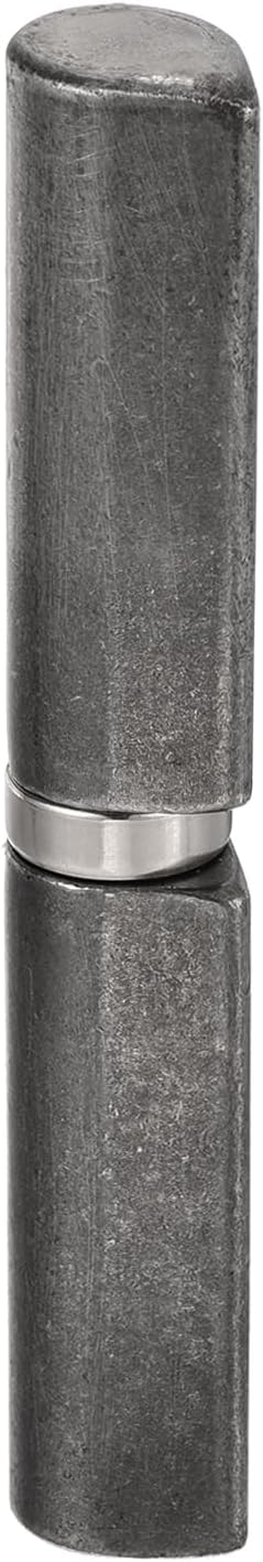 sourcing map 1 Pcs Weld on Barrel Hinges, 5-1/2" x 7/9" (LxD) Carbon Steel Weldable Detachable Barrel Hinges for Metal Gate Swing Door Trailer Ramp,0.39" Pin OD