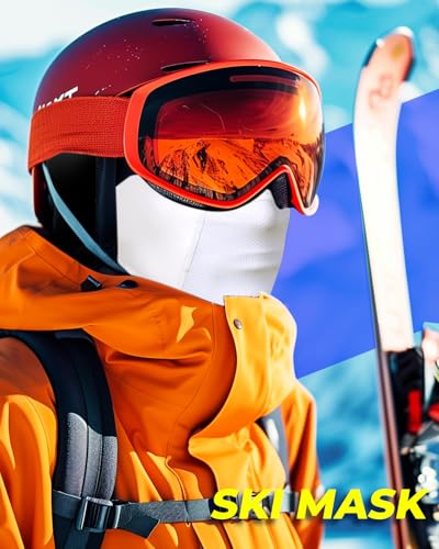 Image of Balaclava Face Mask with Glasses Holes for Men Women Summer Cooling Shiesty Mask Sun UV Protection for Motorcycle Work Ski