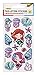 Paillettes – Sticker I con motivi a forma di sirena, adesivi in plastica metallizzata, 14 pezzi, ideale per decorare biglietti, lavori di bricolage e scrapbooking