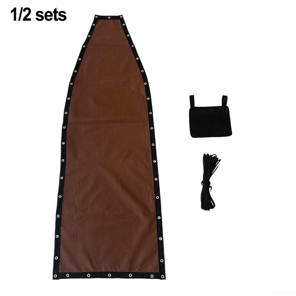 Tela de repuesto resistente para silla columpio colgante de textilene diseñada para resistencia al desgaste, se adapta a varios modelos de sillas para comodidad en exteriores e interiores (2 piezas