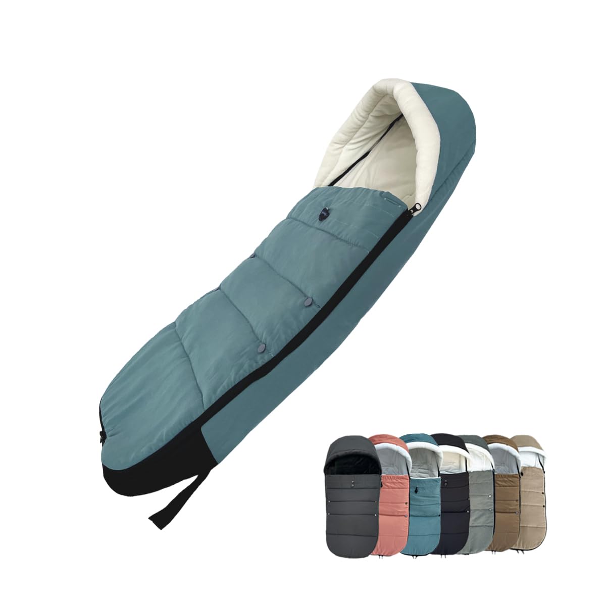 Saco universal para cochecito Babyzen YOYO/YOYO2 y Bugaboo, base de tela impermeable, fácil de limpiar, funda cálida para cochecitos