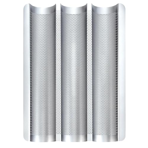 Baguette Pan for Baking Nonstick Perforated French Bread Tray