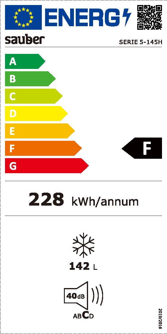 Sauber - Congelador Horizontal SERIE 5-145H - Eficiencia energética: F - Ancho: 70,5 cm - 145 litros - Función DUAL Frigo/Congelador - ENTREGA Y RETIRADA USADO EN DOMICILIO