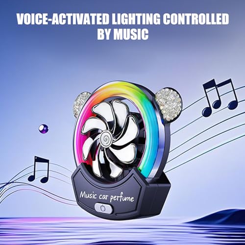 Difusor de ventilación de coche con giro 360 e iluminación LED decorativa 6