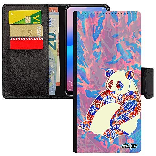 Housse Panda Samsung S21 Ultra style tattoo aztèque idéale pour vos sorties et voyages branchés