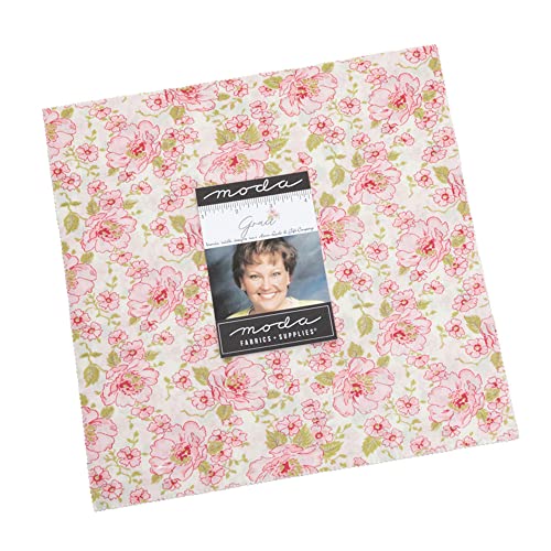 Moda Fabrics Grace Layer Cake, 42-10 inch Precut Fabric Quilt Squares by Brenda Riddle Designs, 10 Inches (18720LC)
