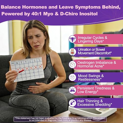 Image of Women Sleep Gummies with Myo-Inositol & D-Chiro Inositol + Saffron, MTHF Folate, Vitamin B6 & B12, 40:1 Ratio Myo Inositol Supplement for Hormone Balance, Mood, PCOS & Ovarian, Sugar Free, 60Cts