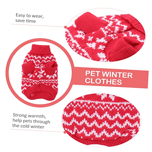 Chien à col roulé pull en maille extensible pour protéger les petits chiots du froid - 8