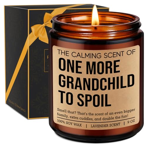 Miracu One More Grandchild Candle, Pregnancy Announcement for Grandparents, Baby...